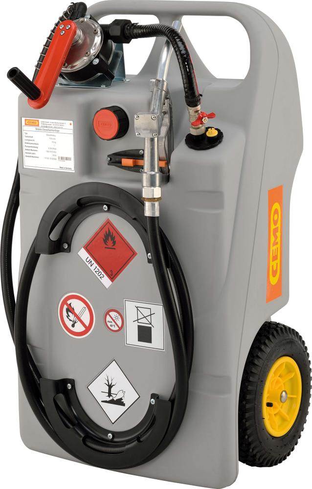 Produktbild Cemo Dieseltrolley 100 Liter mit Kurbelpumpe und Zapfventil