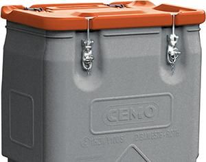 Produktbild Cemo Gefahrgut Box mobil 170 Liter Box grau Deckel orange