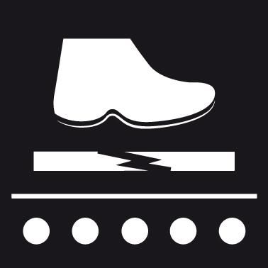 Produktbild Coba Anti Ermüdungsmatte PU 90 x 120 cm schwarz flache Kanten bild 3