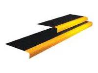 Produktbild Coba Arbeitsplatzbodenbelag COBAgrip Treppenprofil 5 mm schwarz gelb 3,0 meter