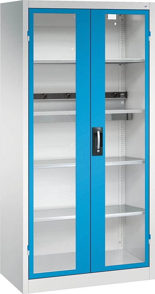 Produktbild CP Akkuladeschrank BASIC Flügeltüren 1950 x 930 mm RAL 7035 5012