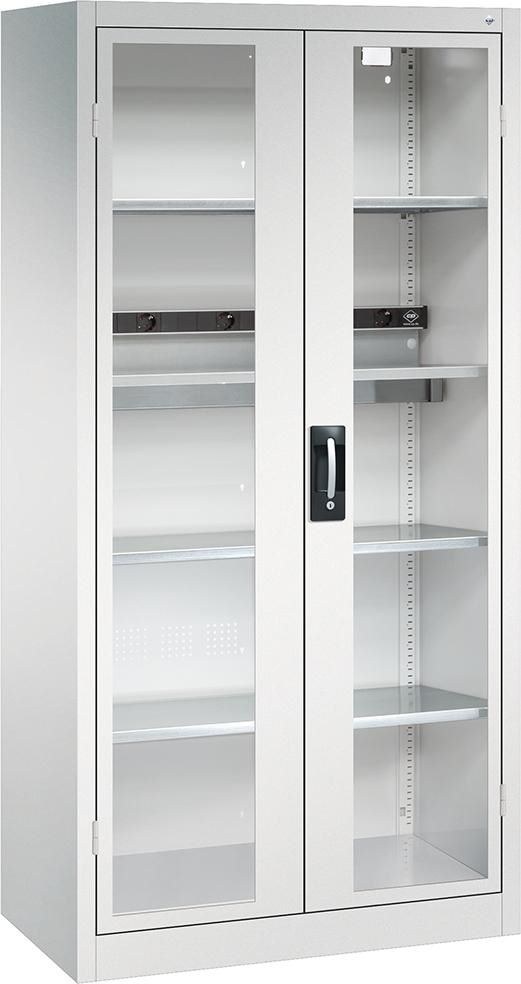 Produktbild CP Akkuladeschrank BASIC 1950 mm Sichtfenster mit Schutzkontakt