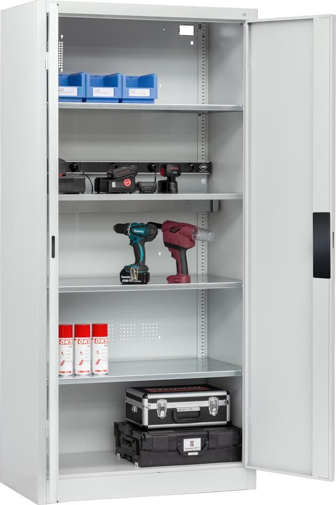 Produktbild CP Akkuladeschrank BASIC mit 2 Vollblechtüren 1950 x 930 x 500 mm bild 3