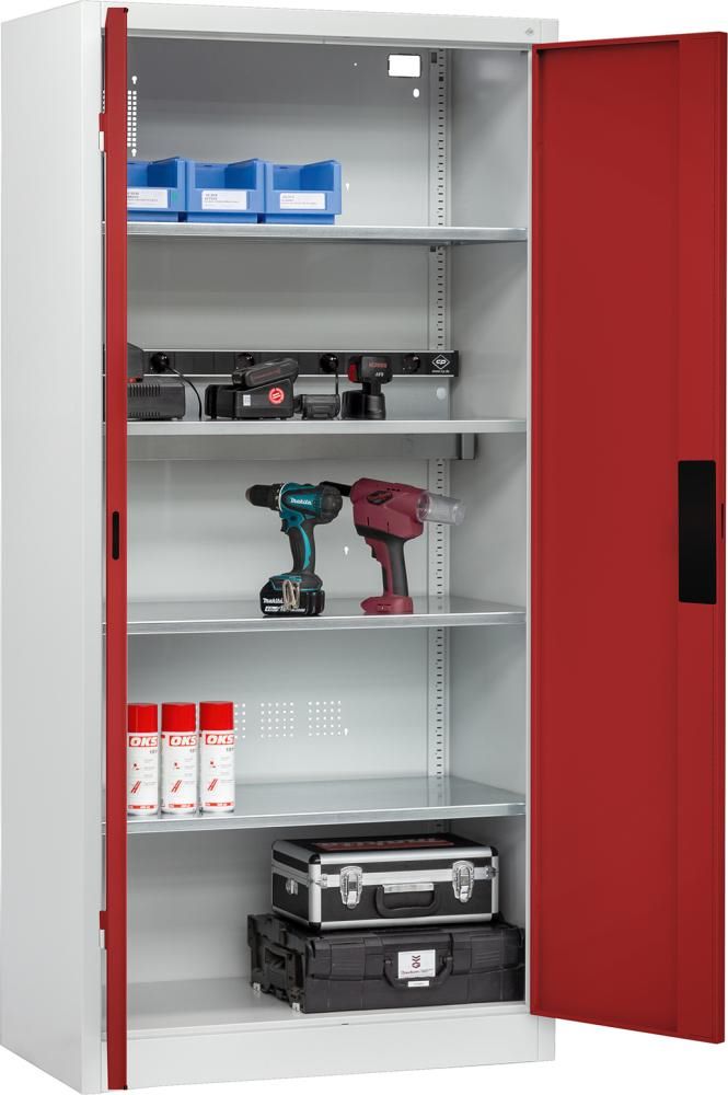 Produktbild CP Akkuladeschrank BASIC 1950 x 930 mm Vollblechtüren 3 Einlegeböden bild 4