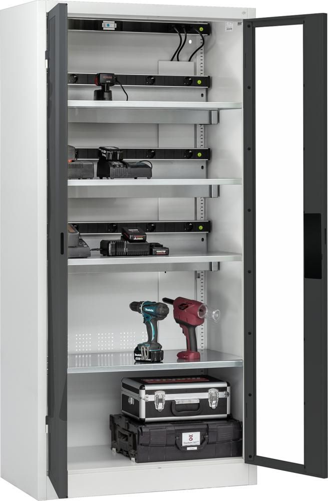 Produktbild C+P Akkuladeschrank Serie 89 1950 x 930 x 500 mm flexible Einlegeböden