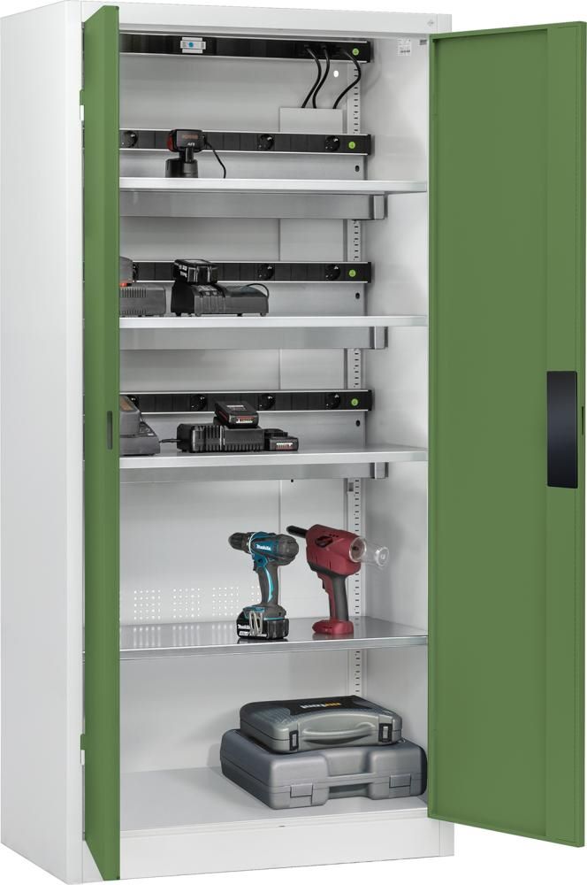 Produktbild C+P Akkuladeschrank Comfort 89 Vollblechtüren 1950 x 930 x 500 mm bild 2
