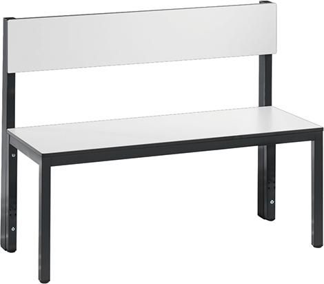 Produktbild C+P Sitzbank mit Rückenlehne ohne Schuhrost 1000 x 407 x 769 mm