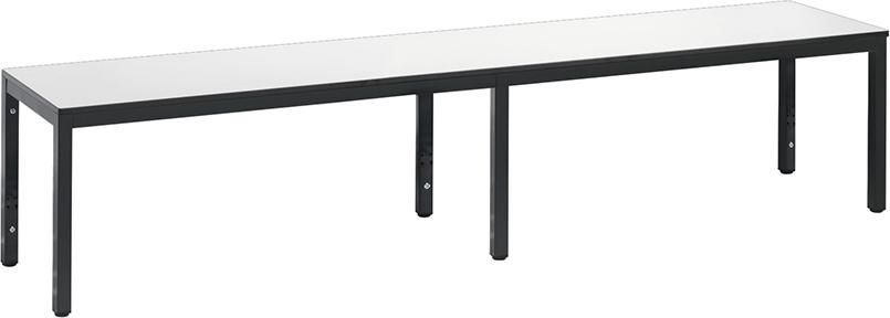 Produktbild C+P Sitzbank Basic Plus ohne Schuhrost Breite 1960 mm weiß