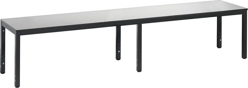 Produktbild C+P Sitzbank Basic Plus ohne Schuhrost silbergrau Breite 1960 mm