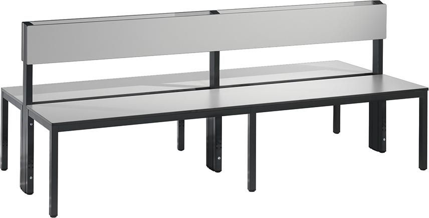 Produktbild C+P Sitzbank Doppelseitige mit Rückenlehne 1960 x 760 x 796 mm