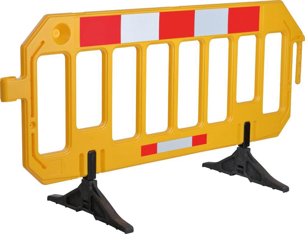 Produktbild Dancop Absperrgitter HDPE 2000 x 1000 gelb rot weiss