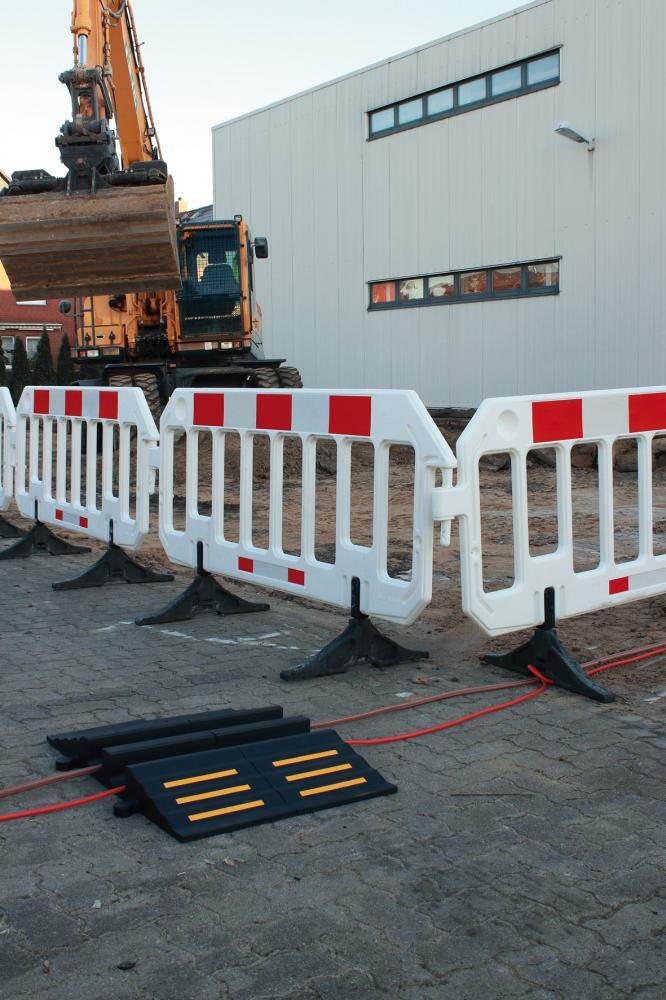 Produktbild Dancop Absperrgitter HDPE 2000 x 1000 gelb rot weiss bild 3