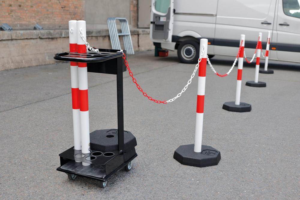 Produktbild Dancop Sperrpfostenset KPS-TG-RW mit Transportwagen bild 3