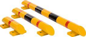 Produktbild Dancop Rammschutzbalken Kunststoff 1200mm gelb schwarz Durchmesser 80mm