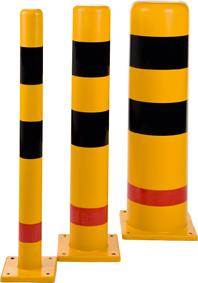 Produktbild Dancop Rammschutzpoller Kunststoff gelb schwarz Durchmesser 90mm