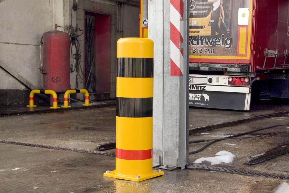 Produktbild Dancop Rammschutzpoller Kunststoff gelb schwarz Durchmesser 273mm bild 2