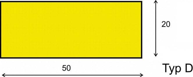 Produktbild Dancop Warn und Schutzprofil Typ D 5000mm gelb schwarz bild 2