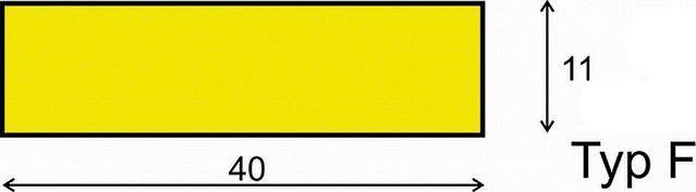 Produktbild Dancop Warn und Schutzprofil Typ F 1000mm gelb schwarz bild 2