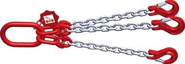 Produktbild FS Hebetechnik Dreistrang Kettengehänge verzinkte Kette 135 x 75 mm Tragfähigkeit 1700 kg