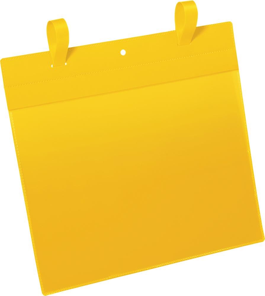 Produktbild Durable Dokumententasche 297 x 210 mm A4 quer gelb mit Lasche