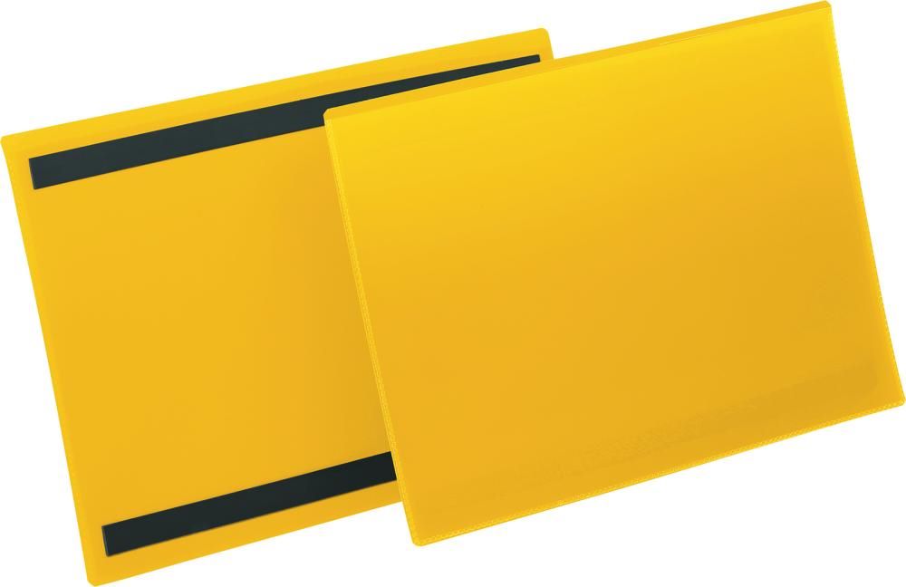 Produktbild Durable Magnetische Etikettentaschen gelb 297 x 210 (A4 quer) mm