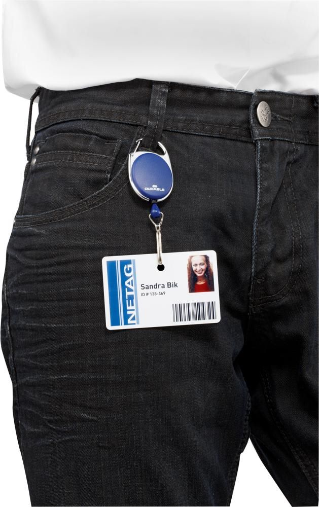 Produktbild DURABLE Schlüsselanhänger Jojo Style blau Bandlänge 80 cm bild 2