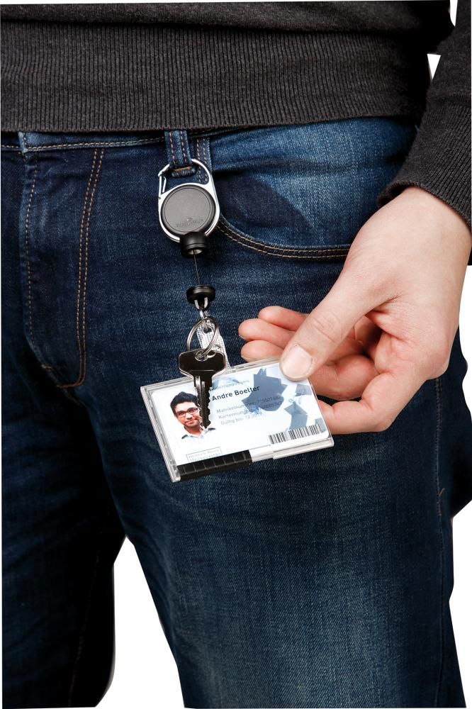 Produktbild DURABLE Schlüsselanhänger Jojo extrastark Bandlänge 60 cm schwarz bild 3