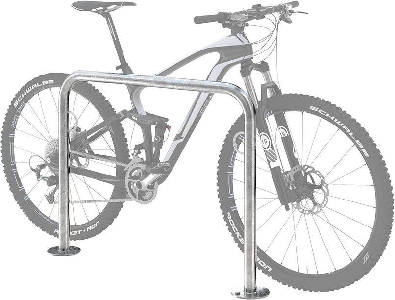 Produktbild Wsm Fahrrad Anlehnbügel TRUST Länge 750 mm zum Einbetonieren bild 2