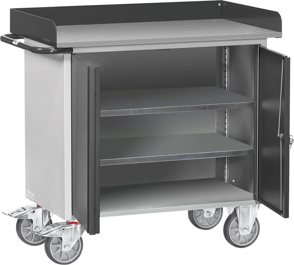 Produktbild Fetra Werkstattwagen Ladefläche 985x590mm 1 Schrank Arbeitsplatte Abrollband