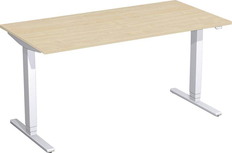 Produktbild Geramöbel Schreibtisch Flex höhenverstellbar 1600 x 800 x 650 bis 1250 mm Ahorn