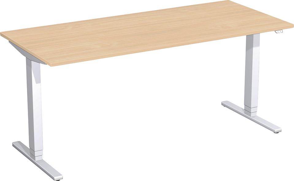 Produktbild Geramöbel Schreibtisch Flex höhenverstellbar 1800 x 800 x 650 bis 1250 mm Buche