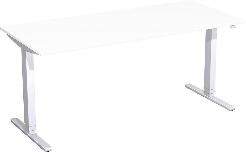 Produktbild Geramöbel Schreibtisch Flex höhenverstellbar 1800 x 800 x 650 bis 1250 mm Weiß