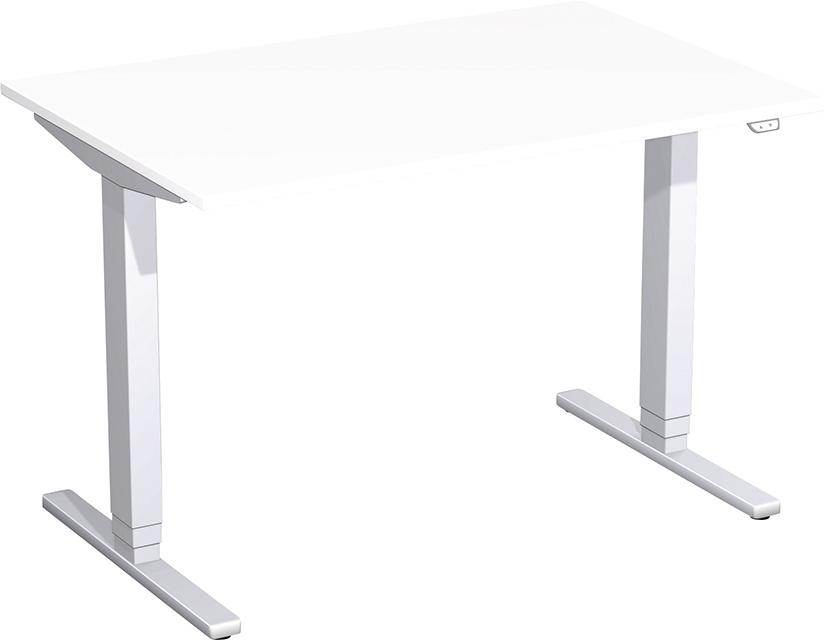 Produktbild Geramöbel Schreibtisch Flex höhenverstellbar 1200 x 800 x 650 bis 1250 mm Weiß