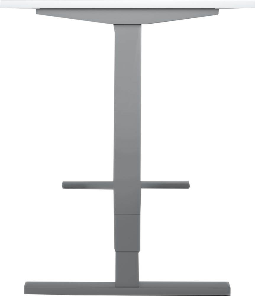 Produktbild Geramöbel Schreibtisch Flex höhenverstellbar 1600 x 800 x 650 bis 1250 mm Lichtgrau bild 4