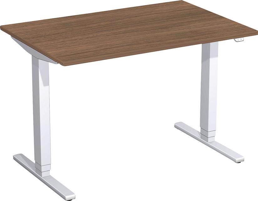 Produktbild Geramöbel Schreibtisch Flex höhenverstellbar 1200 x 800 x 650 bis 1250 mm Nußbaum