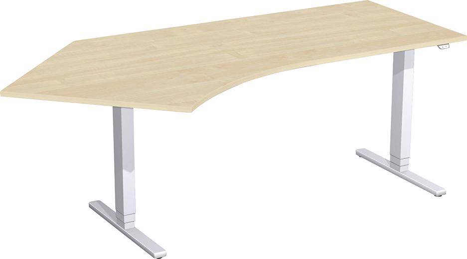 Produktbild Geramöbel Schreibtisch Flex 2166 x 800/1130 x 650 bis 1250 mm Ahorn