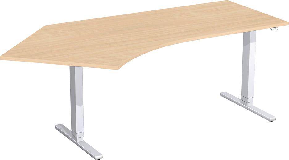 Produktbild Geramöbel Schreibtisch Flex Buche 2166 x 800/1130 x 650 bis 1250 mm