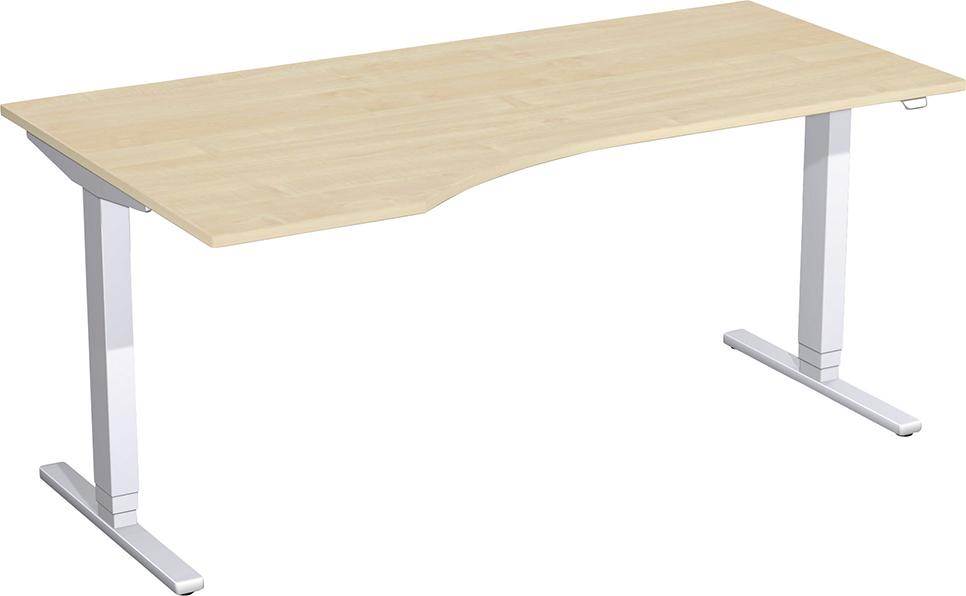 Produktbild Geramöbel Schreibtisch Flex Ahorn höhenverstellbar 1800 x 800/1000 x 650 bis 1250 mm