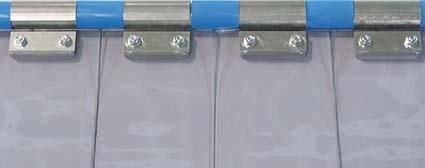 Produktbild Flexo Streifenvorhang Typ 3/60 BxSxH 300x3x3000mm transparent Lamelle Befestigung U bild 3