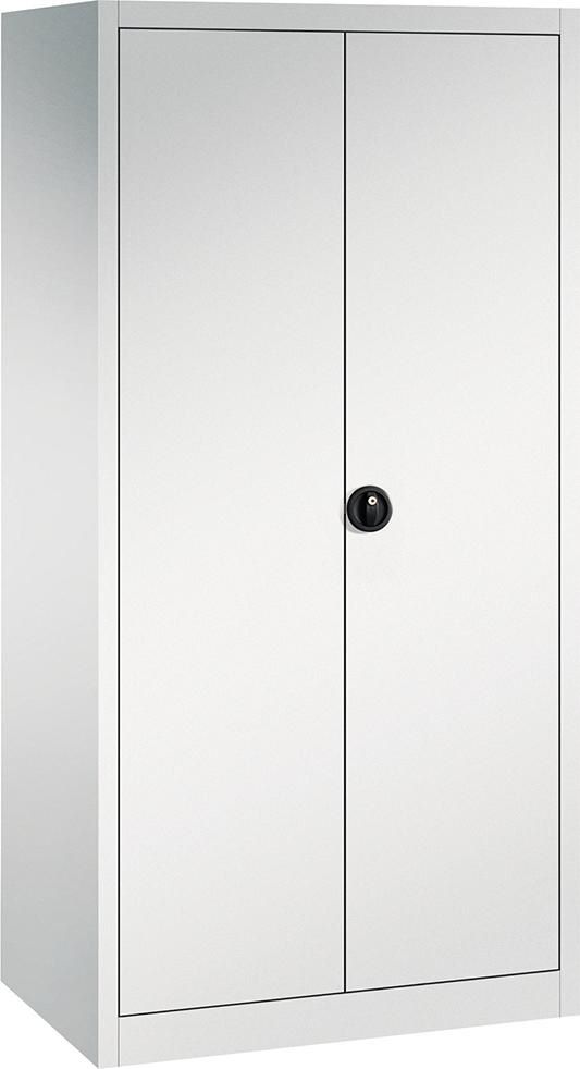 Produktbild FORUM Flügeltürenschrank 4 Böden 930 x 600 x 1950 mm weis bild 1