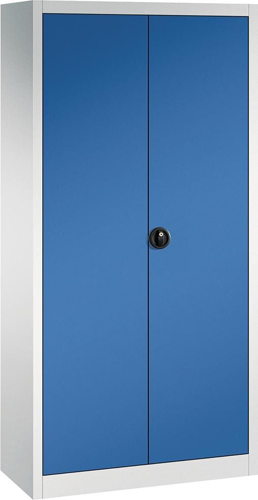 Produktbild FORUM Flügeltürenschrank Fachböden 70 kg Traglast 1950 x 930 x 400 mm RAL 7035 5010