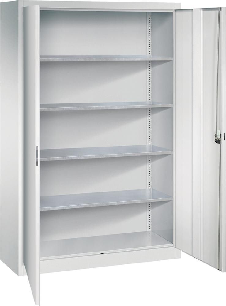 Produktbild FORUM Flügeltürenschrank 70 kg Last je Fachboden 1950 x 1200 x 400 mm bild 4