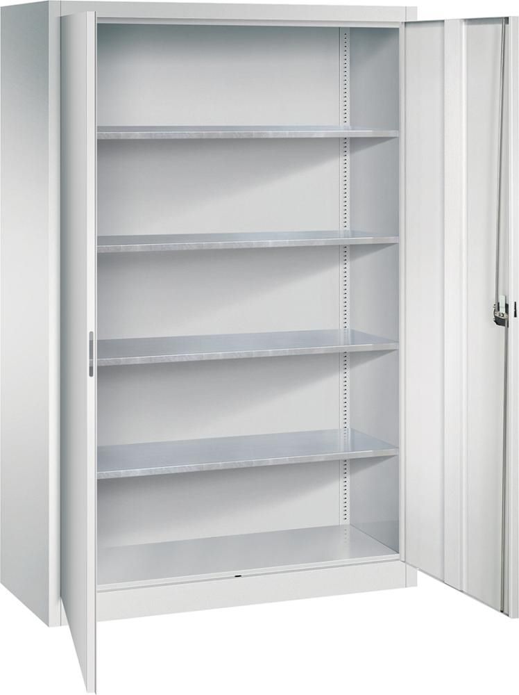 Produktbild FORUM Flügeltürenschrank 4 Böden 1950 x 1200 x 500 mm Rundgriffverschluss bild 4