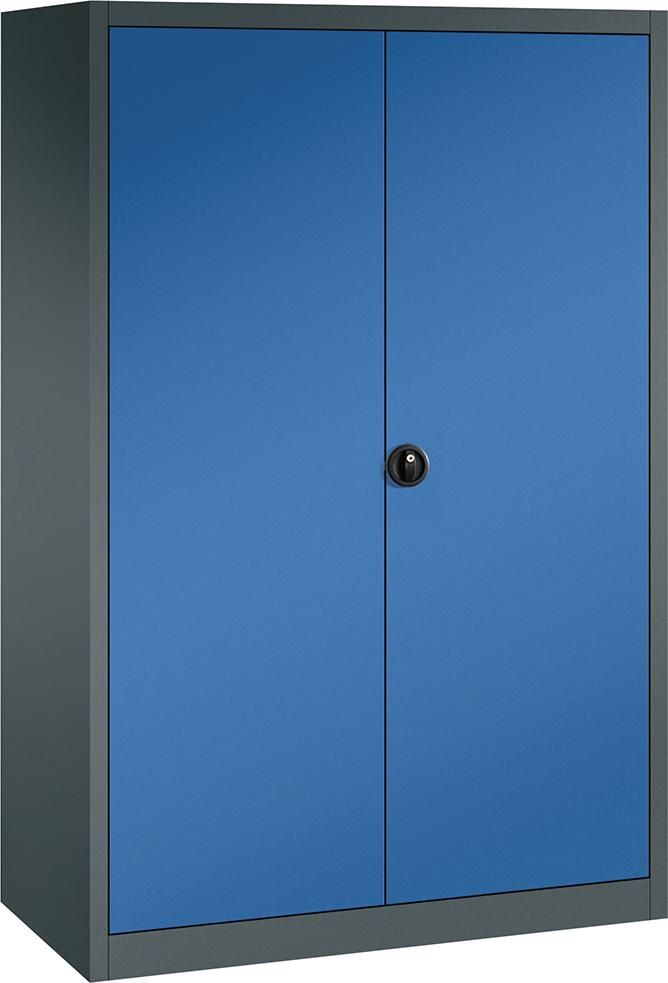 Produktbild FORUM Flügeltürenschrank 1200 x 1950 mm Schloss mit 2 Schlüssel RAL 7016 5010