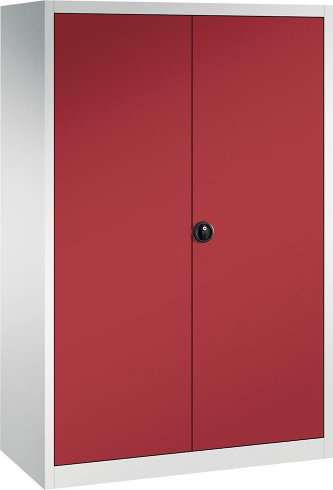 Produktbild FORUM Flügeltürenschrank inklusive Schloss 1950 x 1200 x 600 mm RAL 7035 3003