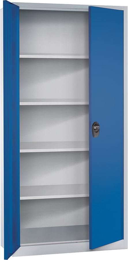 Produktbild FORUM Flügeltürenschrank Höhe 1950 mm 4 Fachböden jeweils 50 kg Last