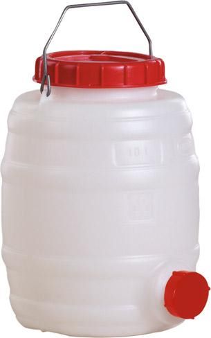 Produktbild Graf Fass rund stehend 10 Liter weiß
