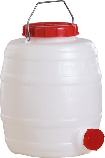 Produktbild Graf Fass rund stehend 15 Liter weiß
