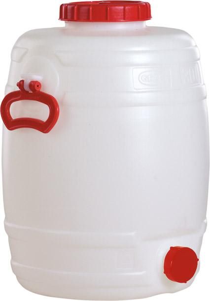 Produktbild Graf Fass rund stehend 30 Liter weiß