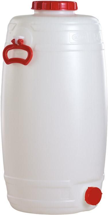 Produktbild Graf Fass rund stehend 50 Liter weiß